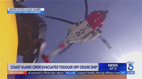 U.S. Coast Guard airlifts 3-year-old girl from cruise ship
